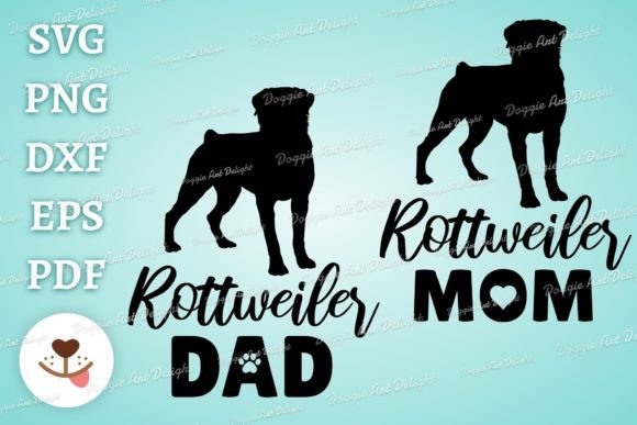 A Designer's Review of the Rottweiler Mom Rottweiler Dad Design
