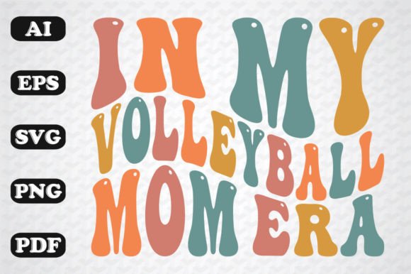 A Designer's Take: The Volleyball Mom Era Retro SVG