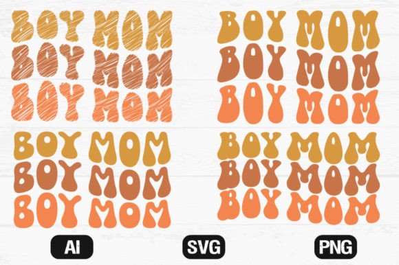 A Designer’s Look at the Boy Mom Retro Wavy SVG