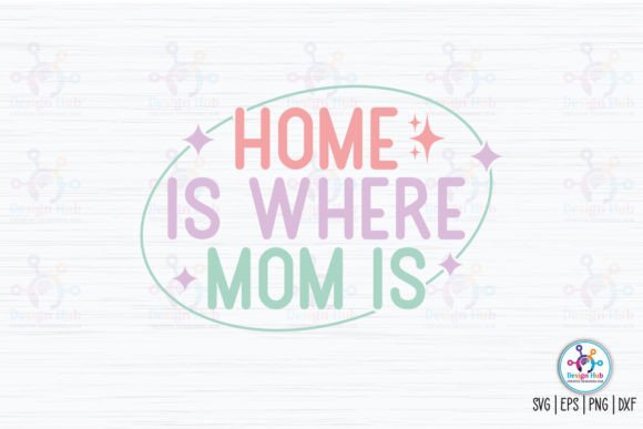 A Designer’s Take on the 'Home is Where Mom is' Retro SVG