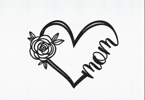 A Heart of Flowers Perfect for Mom Projects