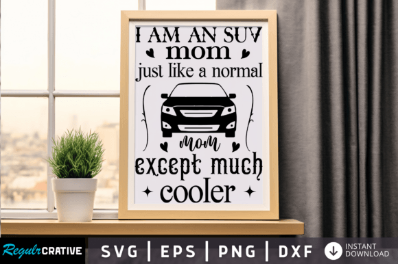 An SUV Mom Design for Crafted Embroidery Projects