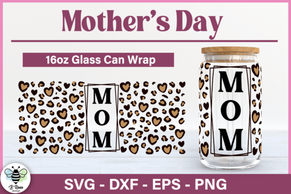 Evaluating the Leopard Print Mom Glass Can SVG for Embroidery