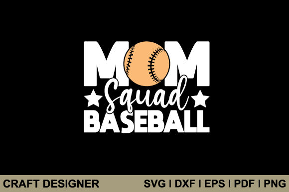Mom Squad Baseball: A Design Ready for Real Stitching