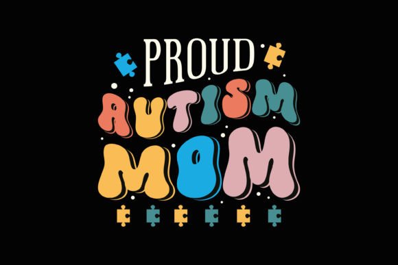 Proud Autism Mom Leopard SVG for Embroidery Projects