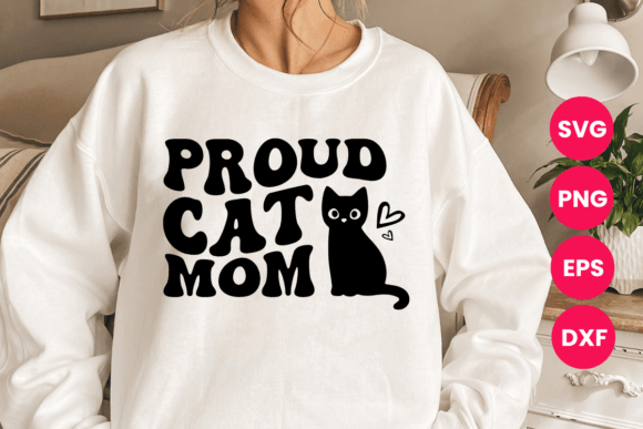 Proud Cat Mom: A Groovy Design for Real Embroidery Projects